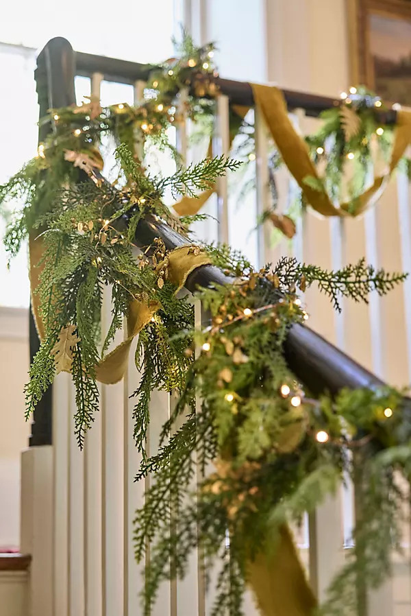 Faux Cedar Garland, Evergreen 72-180" at Terrain | Terrain