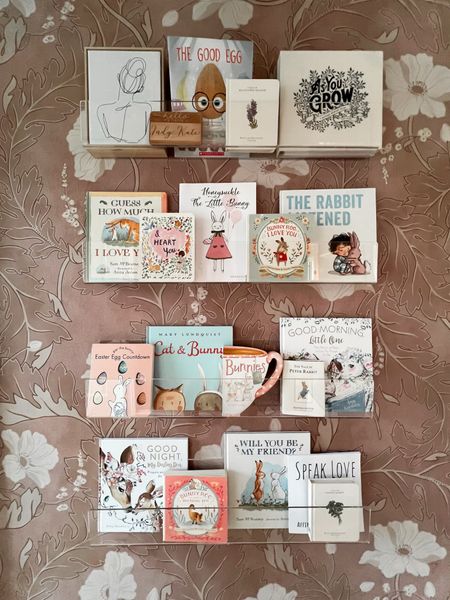 Easter books, bookshelf, little girl bedroom, spring 

#LTKkids #LTKbaby #LTKhome