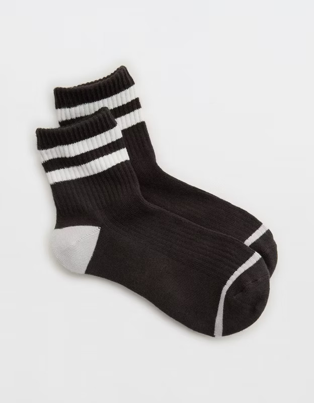 Aerie Striped Quarter Socks | Aerie