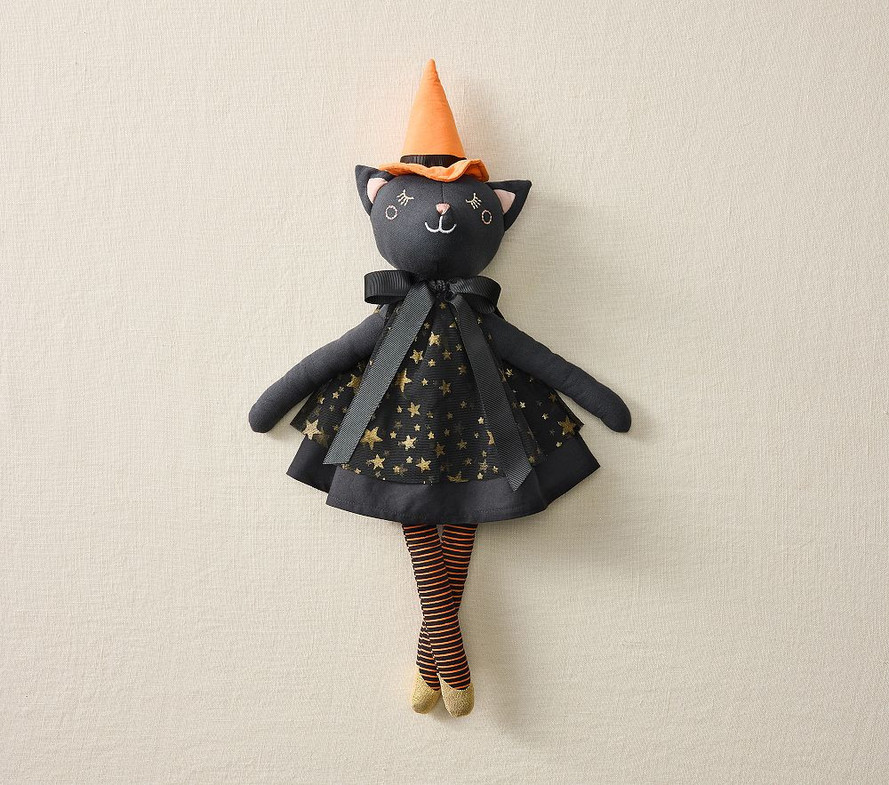Halloween Witch Cat Designer Doll | Pottery Barn Kids