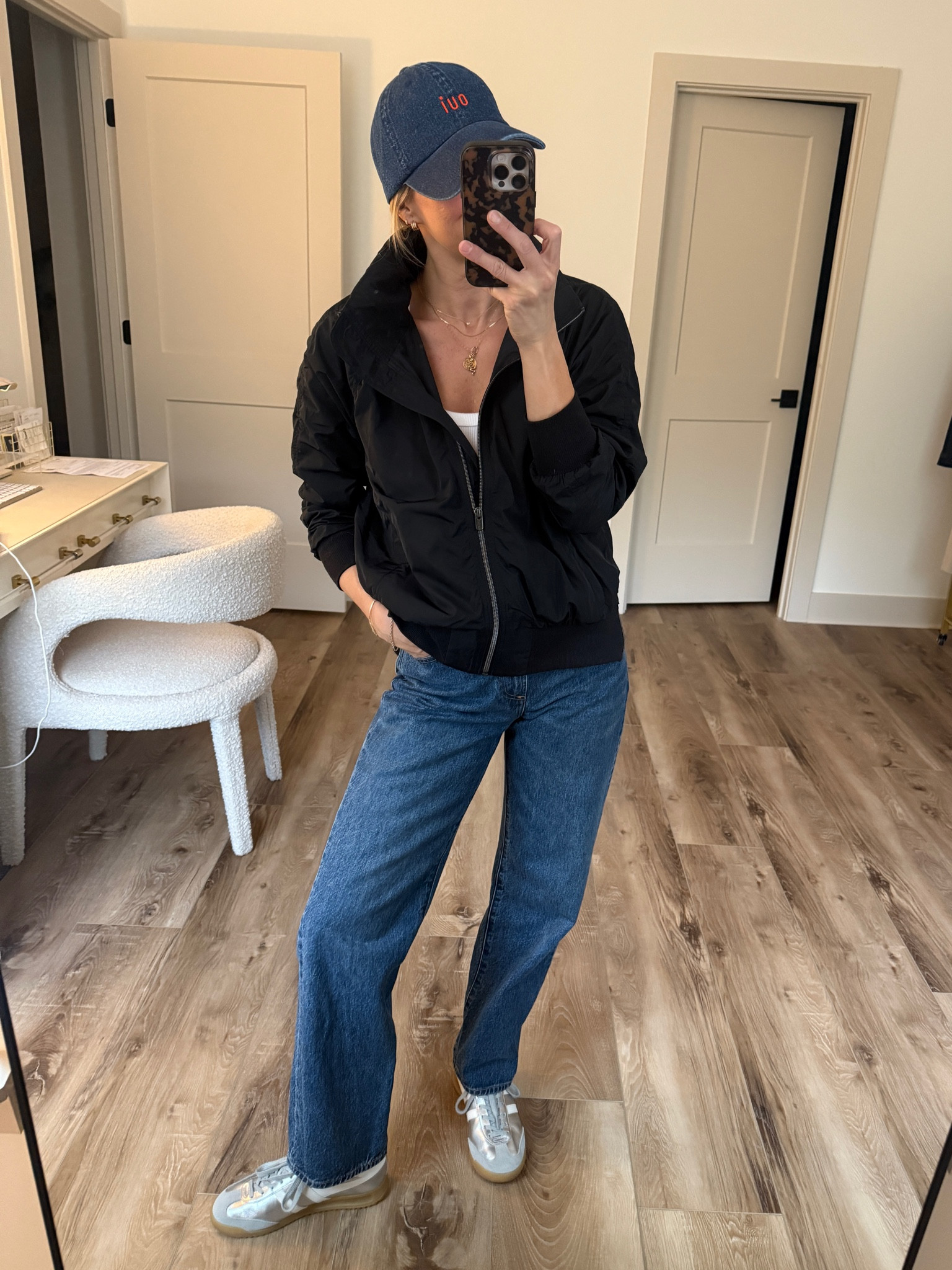 Wearing 25 jeans, small tank, small jacket, sneakers tts 

#LTKOver40 #LTKootd #LTKgrwm