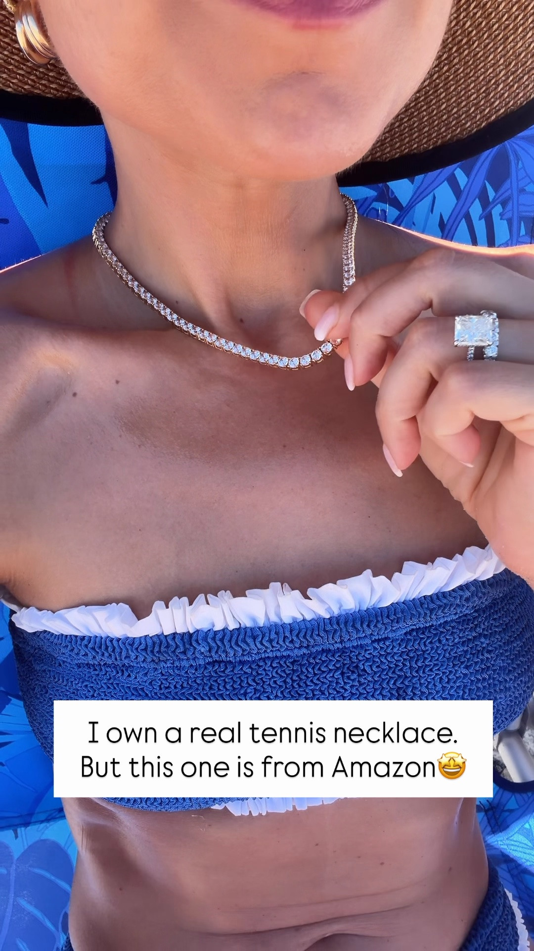 Beach days are the best days 🇺🇸🇺🇸 love this ruffled bikini - one size fits more! Can fit up to size 14. UPF 50+ packable hat. Love these Gucci sunglasses. Amazon tennis necklace. Beach vacation. Summer outfit. 4th of July outfit.

#LTKootd #LTKSwim #LTKTravel