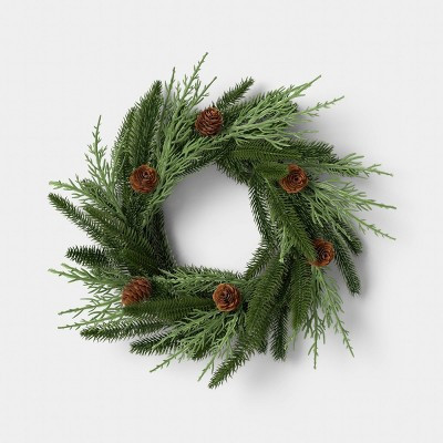 Mix Mini Christmas Wreath Green - Room Essentials™ | Target