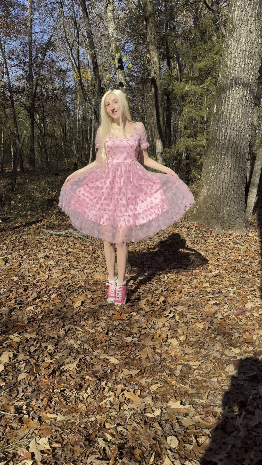 Wearing a beautiful, pastel pink, strawberry, princess dress that’s perfect for Spring! The pink dress is a size Small from Hot Topic and linked below. I also included a link to pink Converse shoes that match well with the dress! The shoes fit true to size. 💕

#LTKVideo #LTKfindsunder100 #LTKSpringSale