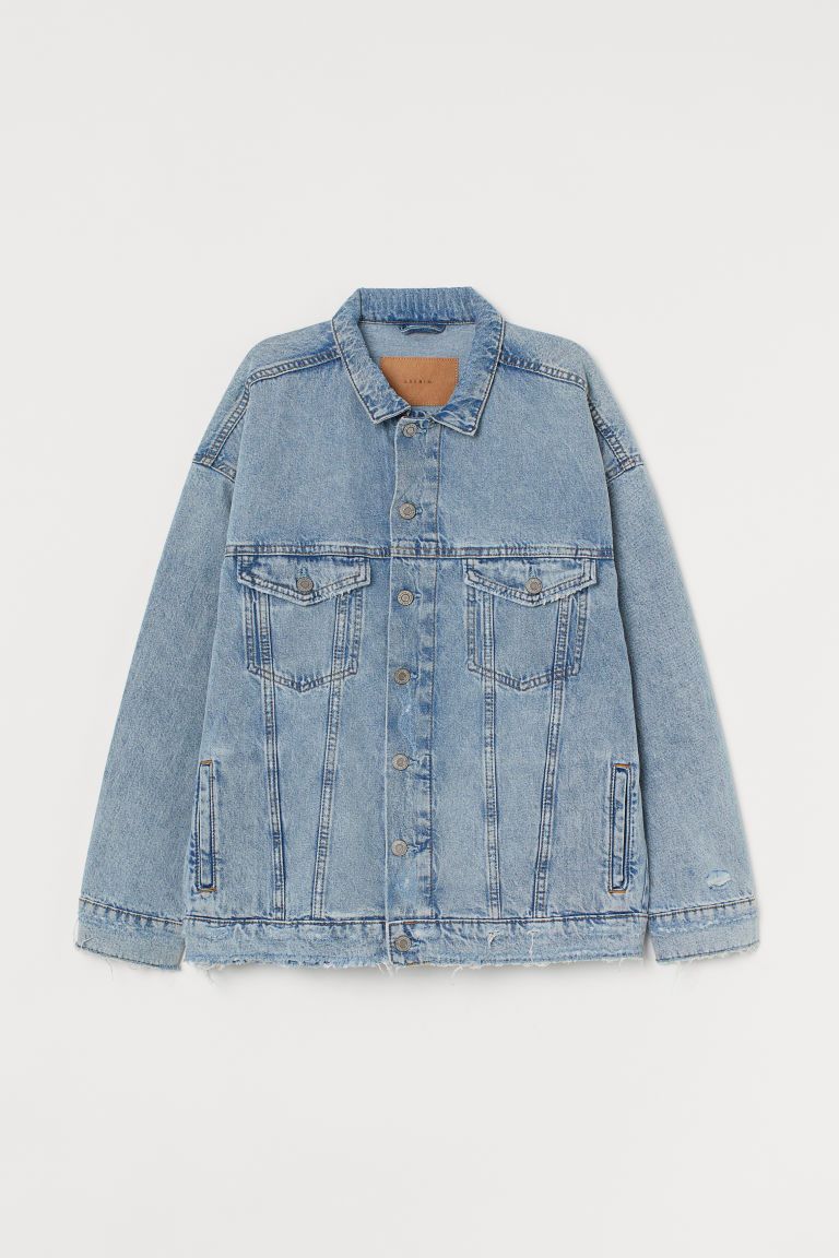 H & M - Oversized Denim Jacket - Blue | H&M (US + CA)