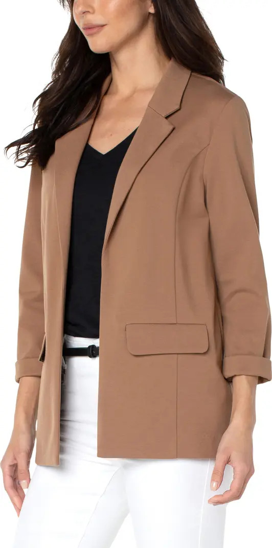 Liverpool Los Angeles Princess Detail Unlined Boyfriend Blazer | Nordstrom | Nordstrom
