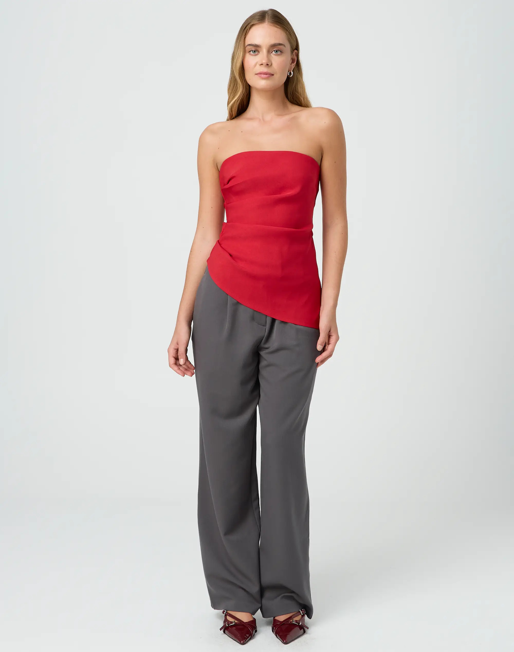 Strapless Asymmetric Longline Top | Glassons (Australia)