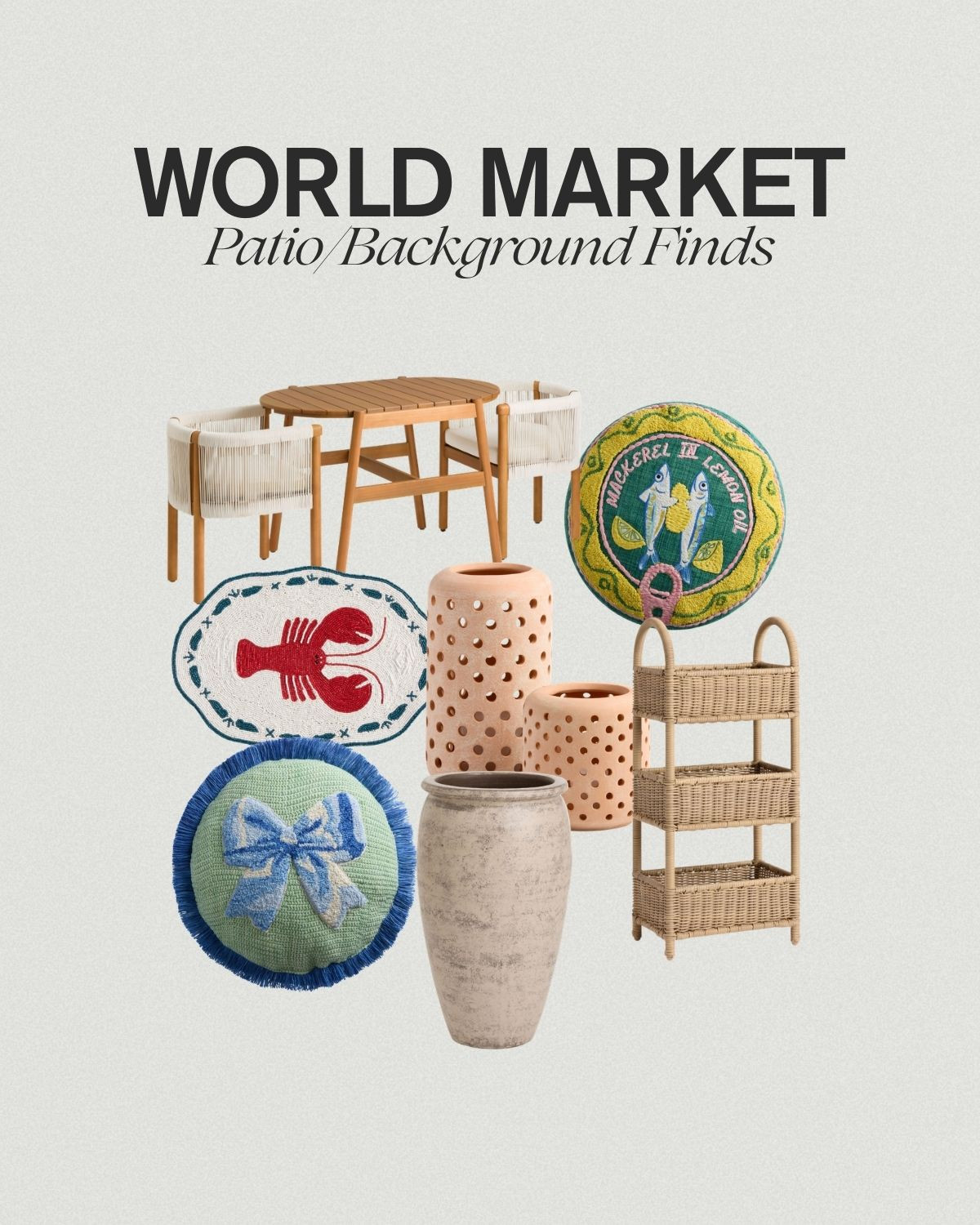 Latest world market finds for your patio and backyard 

#LTKHome #LTKSeasonal