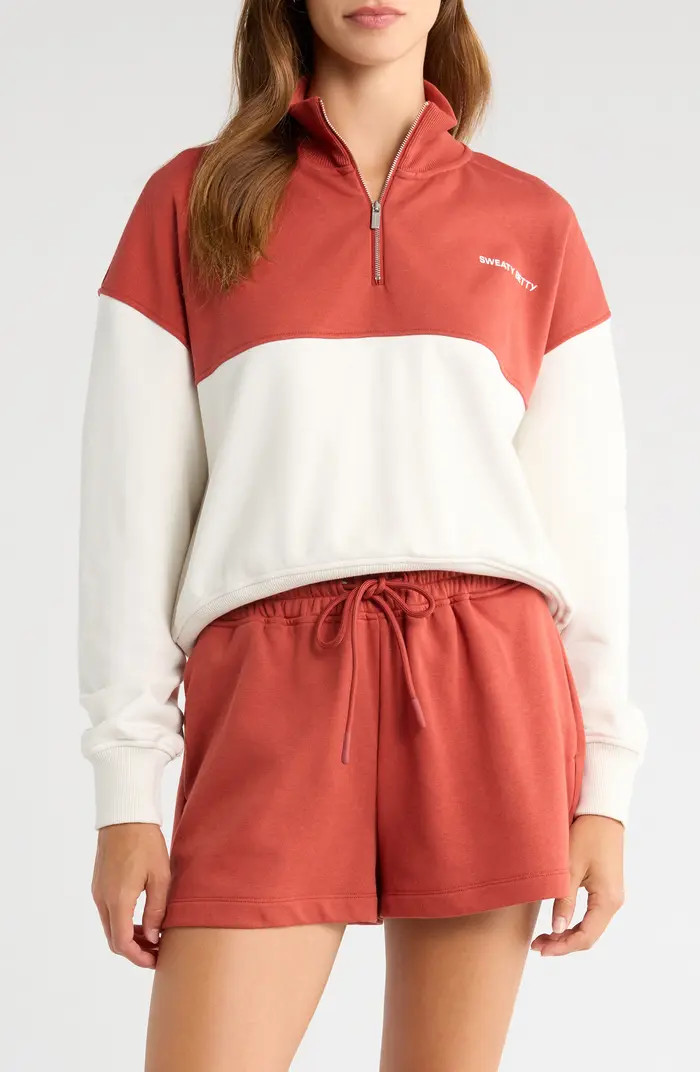 Sweaty Betty Revive Colorblock Half Zip Sweatshirt | Nordstromrack | Nordstrom Rack