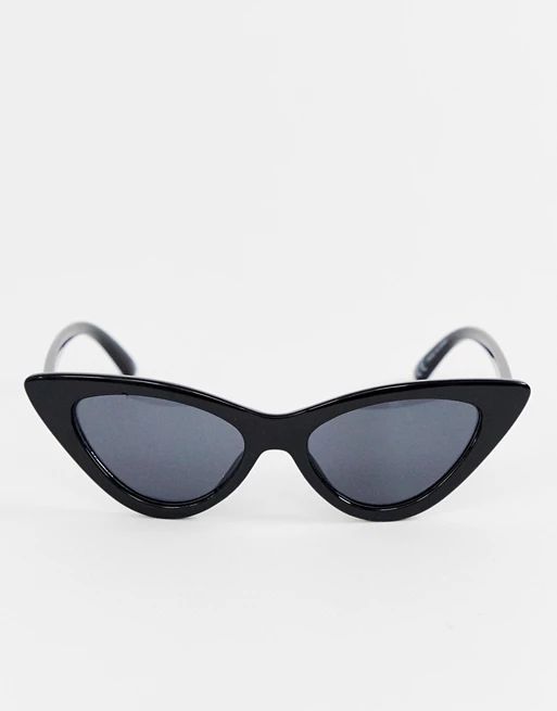 Monki cat eye sunglasses in black | ASOS US