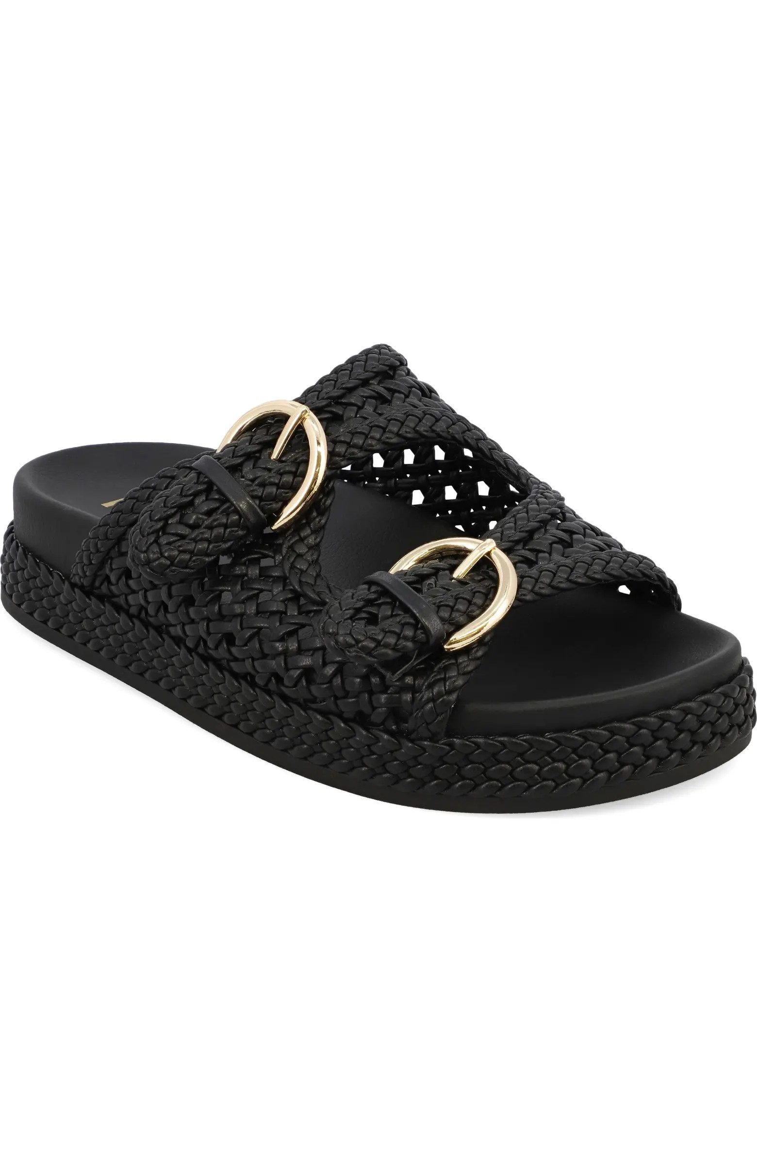 MIA Braided Buckle Strap Platform Sandal (Women) | Nordstrom | Nordstrom