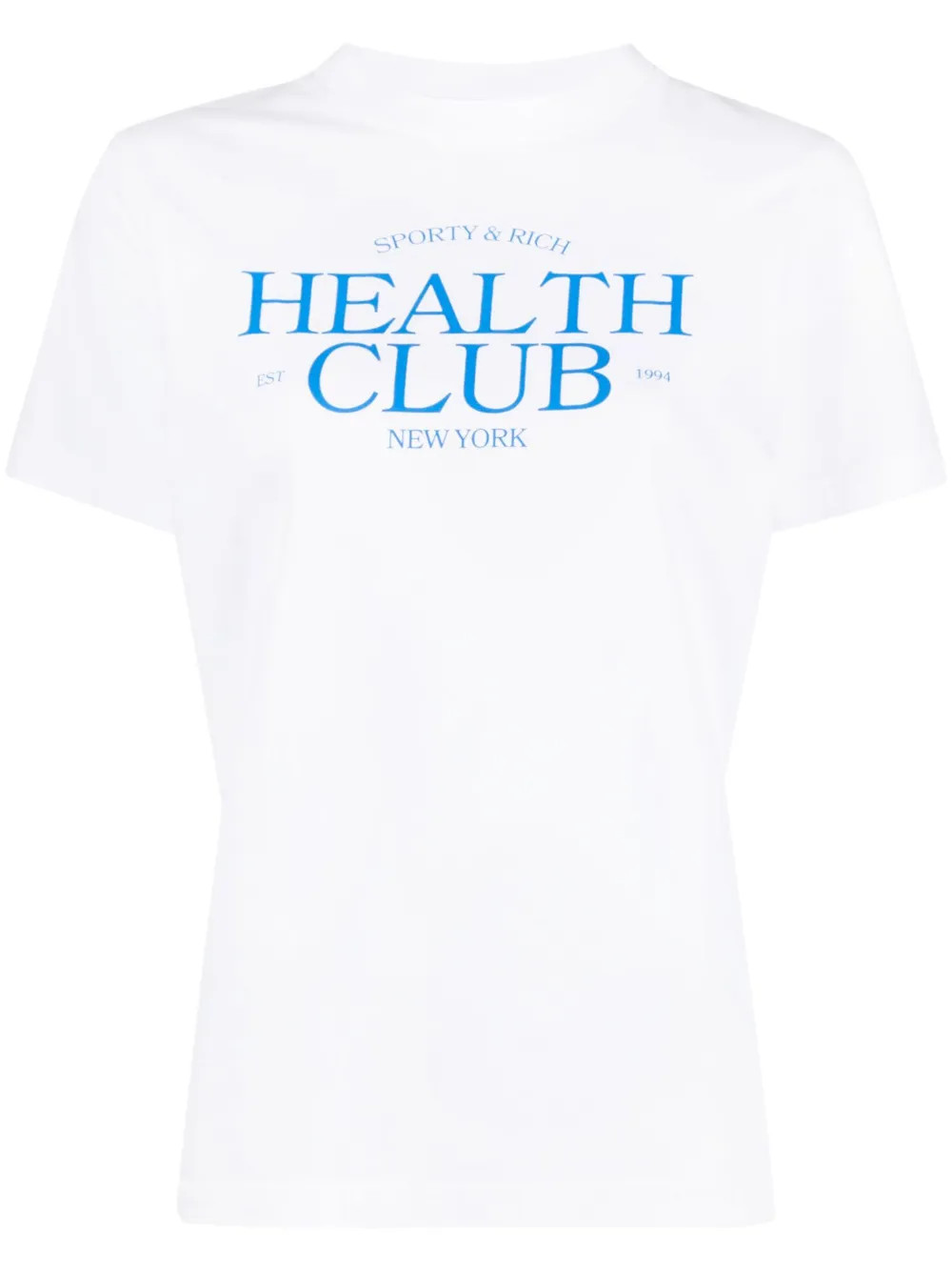 Sporty & Rich logo-print Cotton T-shirt - Farfetch | Farfetch Global