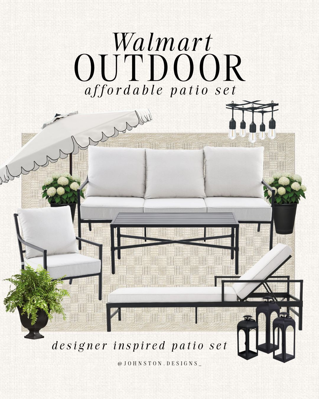 New Walmart outdoor patio set! ☀️

Designer inspired black steel set, backyard patio, affordable home finds, furniture, patio season, Walmart home, My Texas House, trending planters, viral finds. 

 #LTKHome