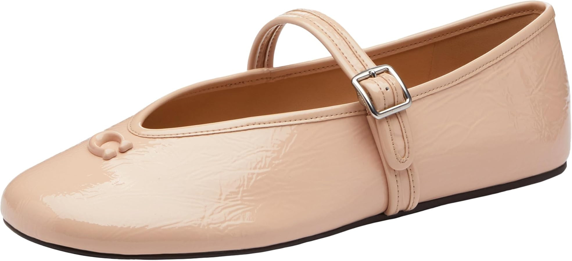 Coach Womens Sculpted C Crinkle Patent Leather Soft Mary Jane | Amazon (US)