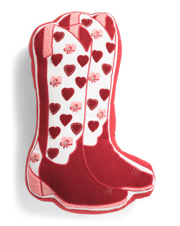 13X21 Heart Boots Pillow | TJ Maxx