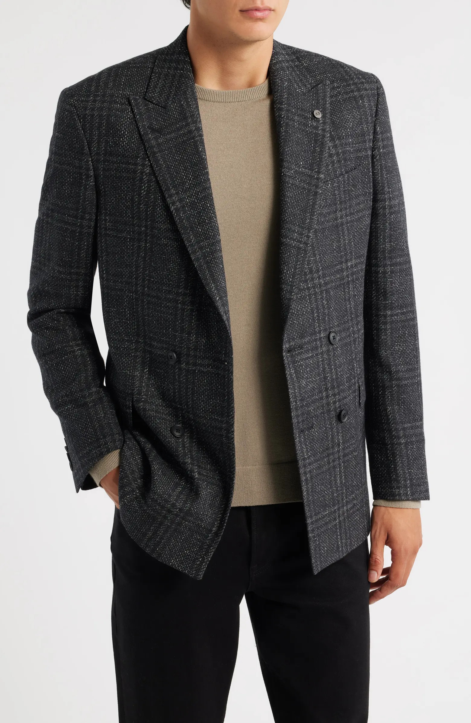 Ridley Slim Fit Windowpane Plaid Wool Blend Sport Coat | Nordstrom