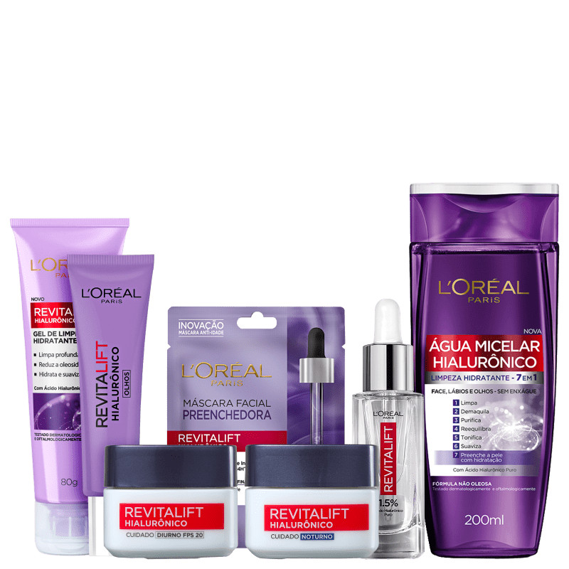 Kit L’Oreal Paris Facial Hialurônico | Beleza na Web | Beleza Na Web (BR)