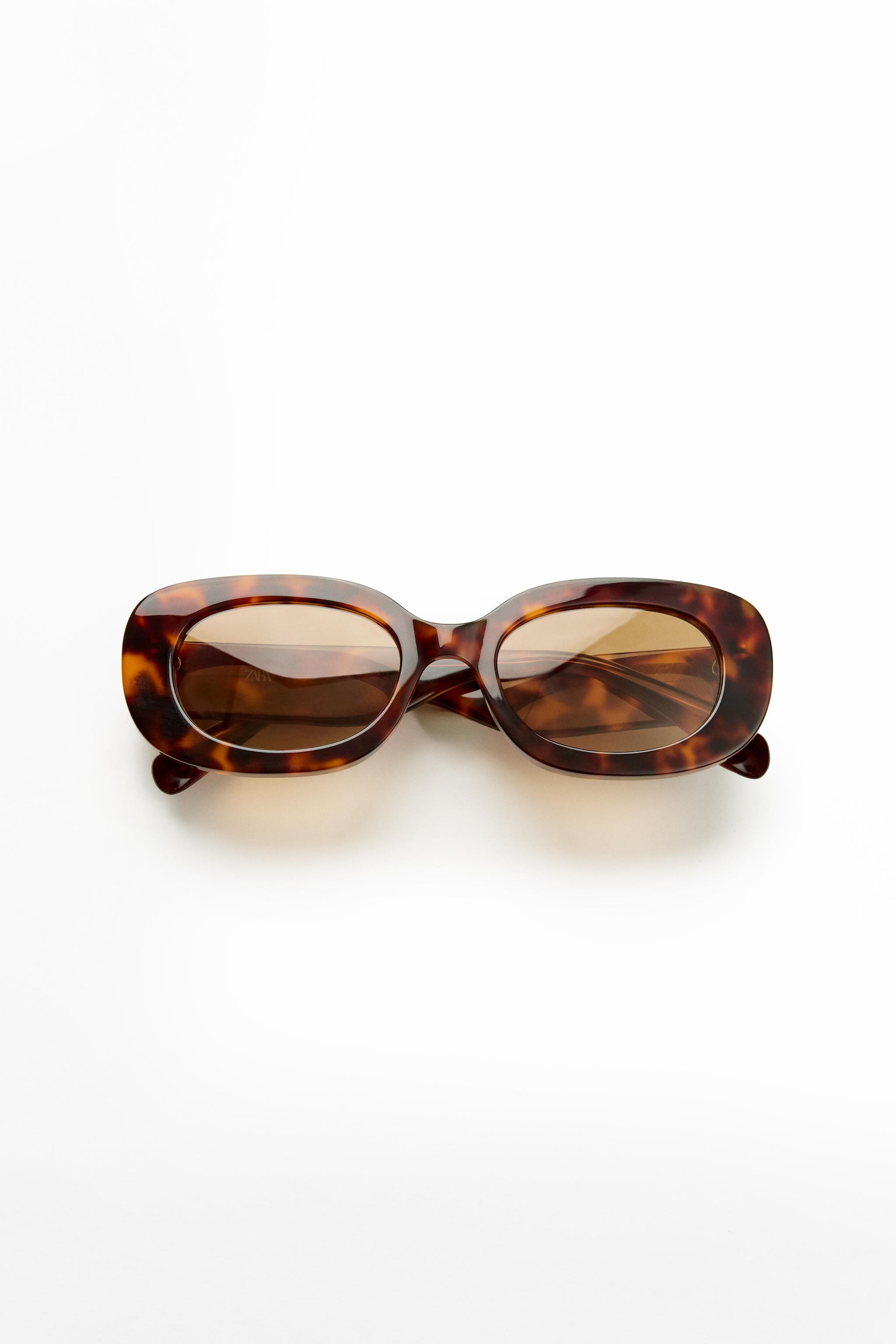 OVAL TORTOISESHELL-EFFECT SUNGLASSES | Zara US