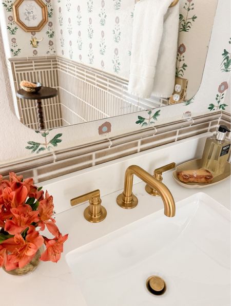 Gorgeous items to help revamp your bathroom set up, ltk home, ltk bathroom, Bathroom faucet gold and Kohler bathroom accessories 

#LTKHome #LTKStyleTip