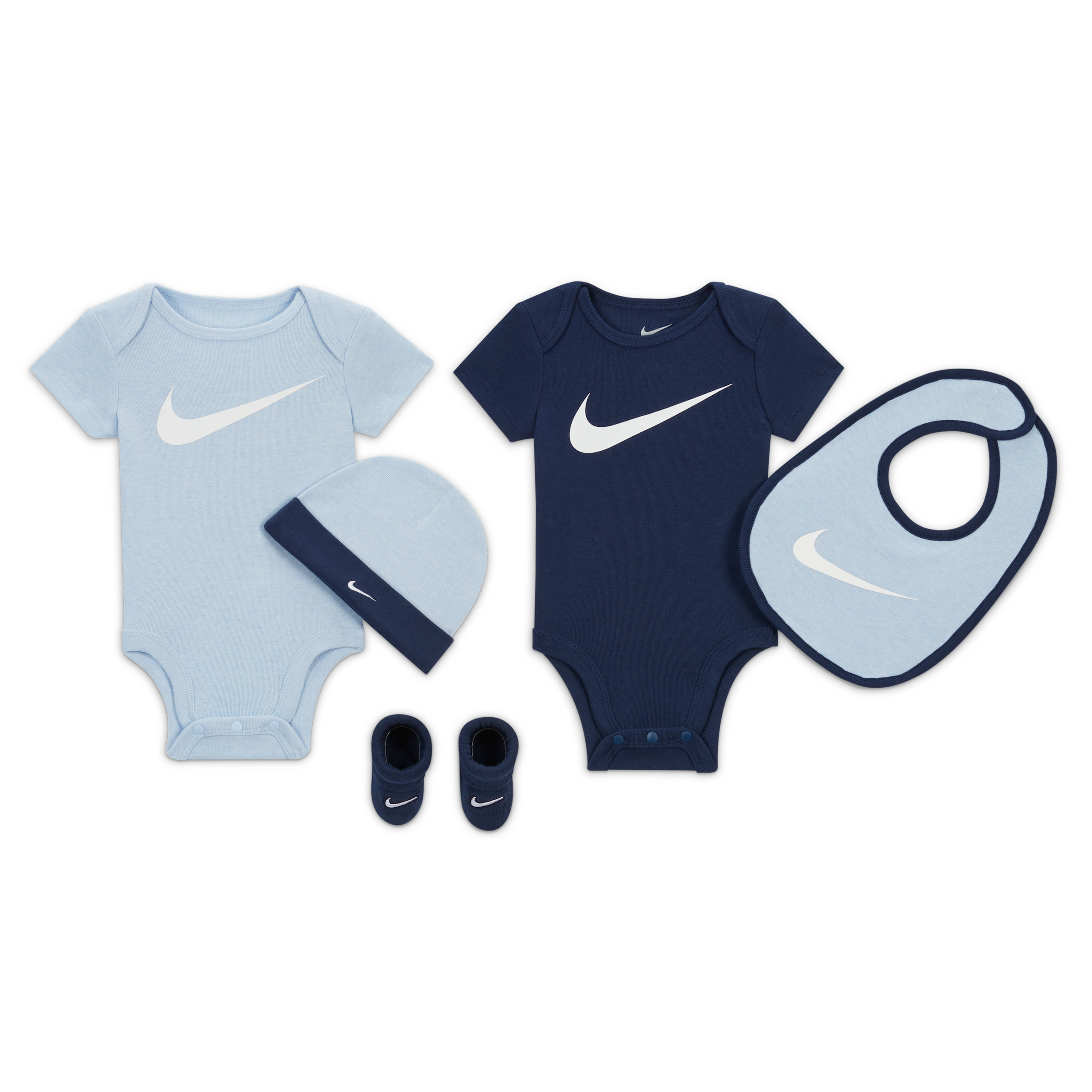 Nike Baby Essentials Baby 5-Piece Boxed Gift Set in Blue | NN0932-U90 | Nike (US)