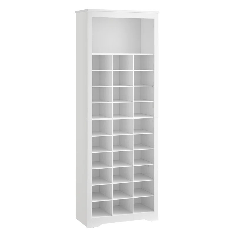 Latitude Run® Shoe Storage Cabinet with 31 Open Cubbie, Adjustable Shelves, 10 Tier Shoe Rack Or... | Wayfair North America