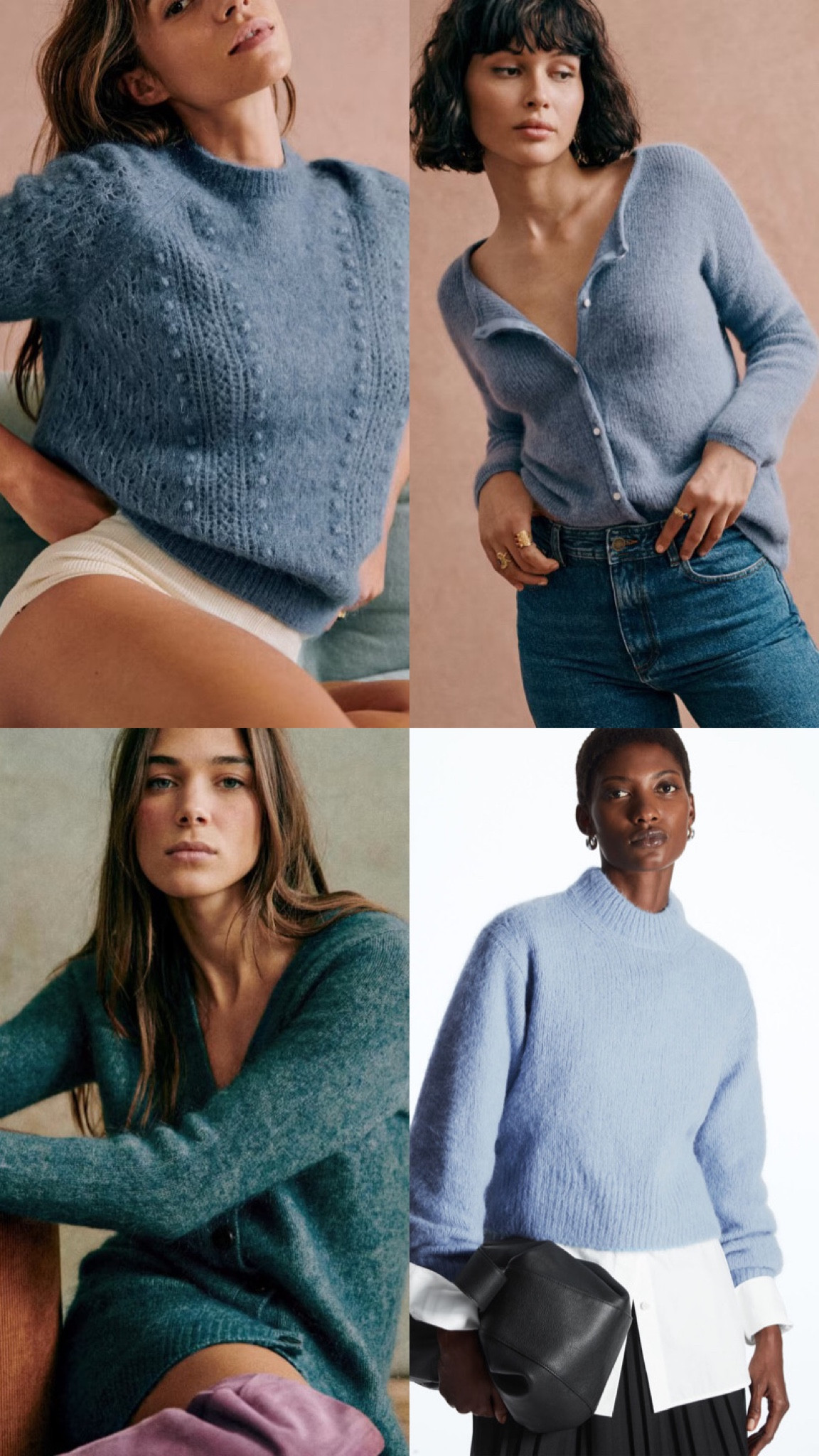 Shades of blue, staple winter picks 

#LTKSeasonal #LTKstyletip #LTKunder100