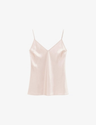 Clea V-Neck Silk-Satin Camisole Top | Selfridges