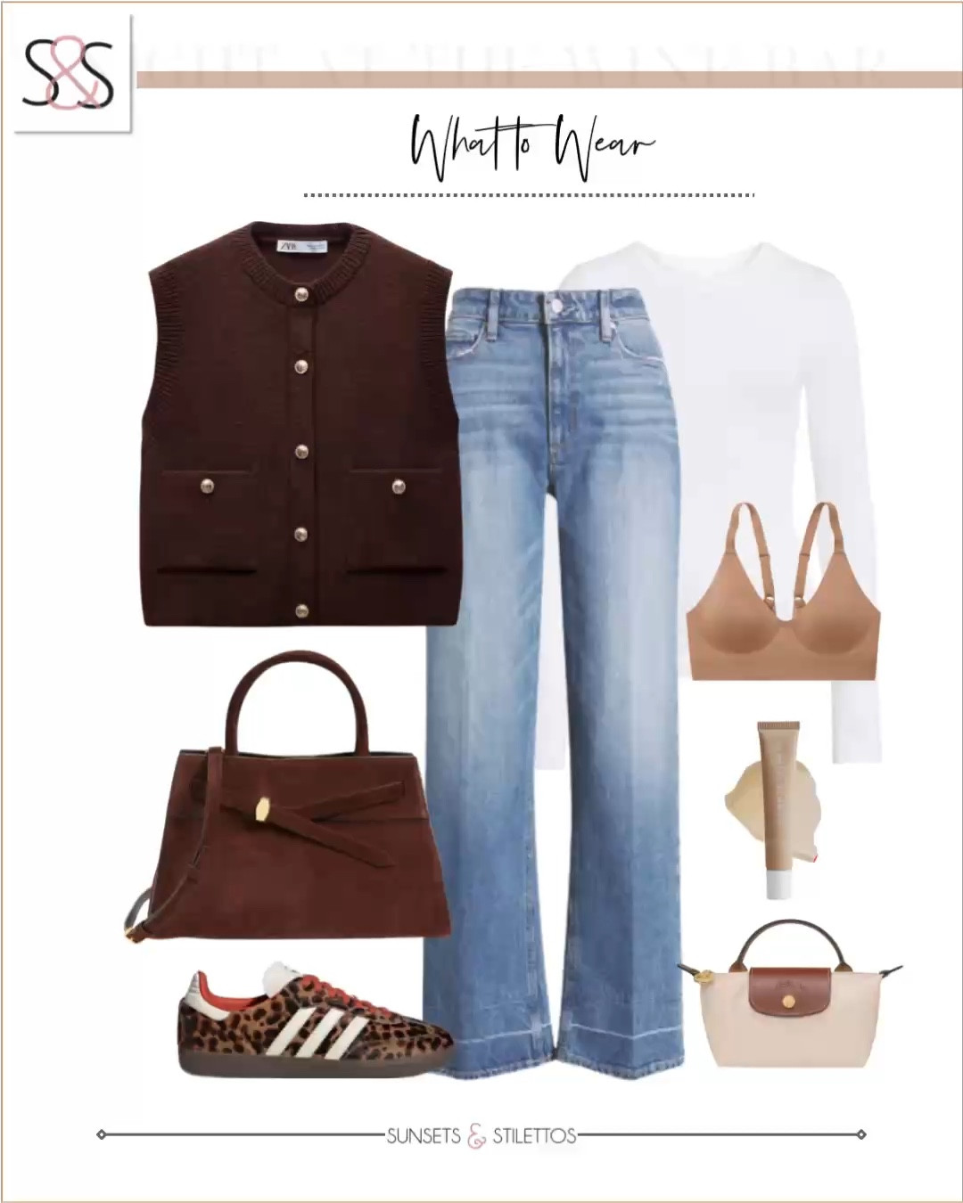 This vest is amazing with jeans! For a relaxed but polished work outfit, pair with these cheetah sneakers from adidas! 

Sunsets and Stilettos, workwear, adidas leopard sneakers, Valentine’s Day 

#LTKMostLoved #LTKOver40 #LTKWorkwear