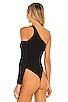 superdown Brianna One Sleeve Bodysuit in Black from Revolve.com | Revolve Clothing (Global)