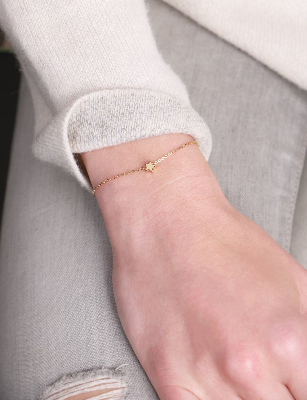 Tiny Star Bracelet B2A Dainty Star Bracelet, Dainty Gold Bracelet, Starburst Bracelet, Friendship... | Etsy (US)