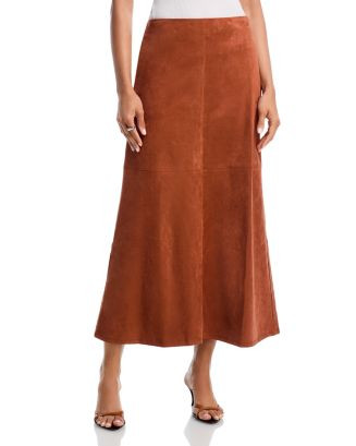 Lost and Wander Regal Poise Faux Suede Maxi Skirt  | Bloomingdale's Women | Bloomingdale's (US)