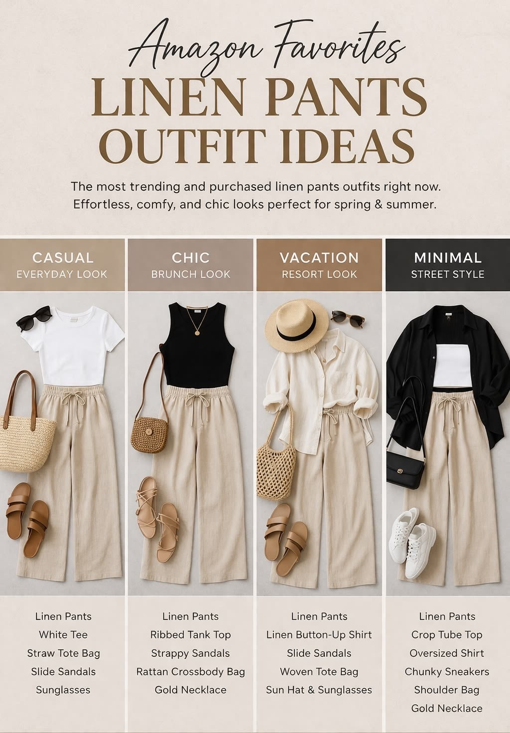Linen pants outfit ideas

Casual outfit neutral outfit idea, linen pants outfit, casual chic outfit, elevated everyday outfit, effortless summer style, beige striped blouse outfit, minimalist outfit style, capsule wardrobe outfit, simple chic outfit, polished casual outfit, classic neutral outfit

#LTKootd #LTKTravel #LTKOver40