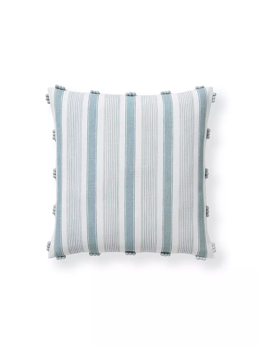 Sapri Pillow Cover \u2013 20" SQ - Coastal Blue/Sky | Serena & Lily | Serena and Lily