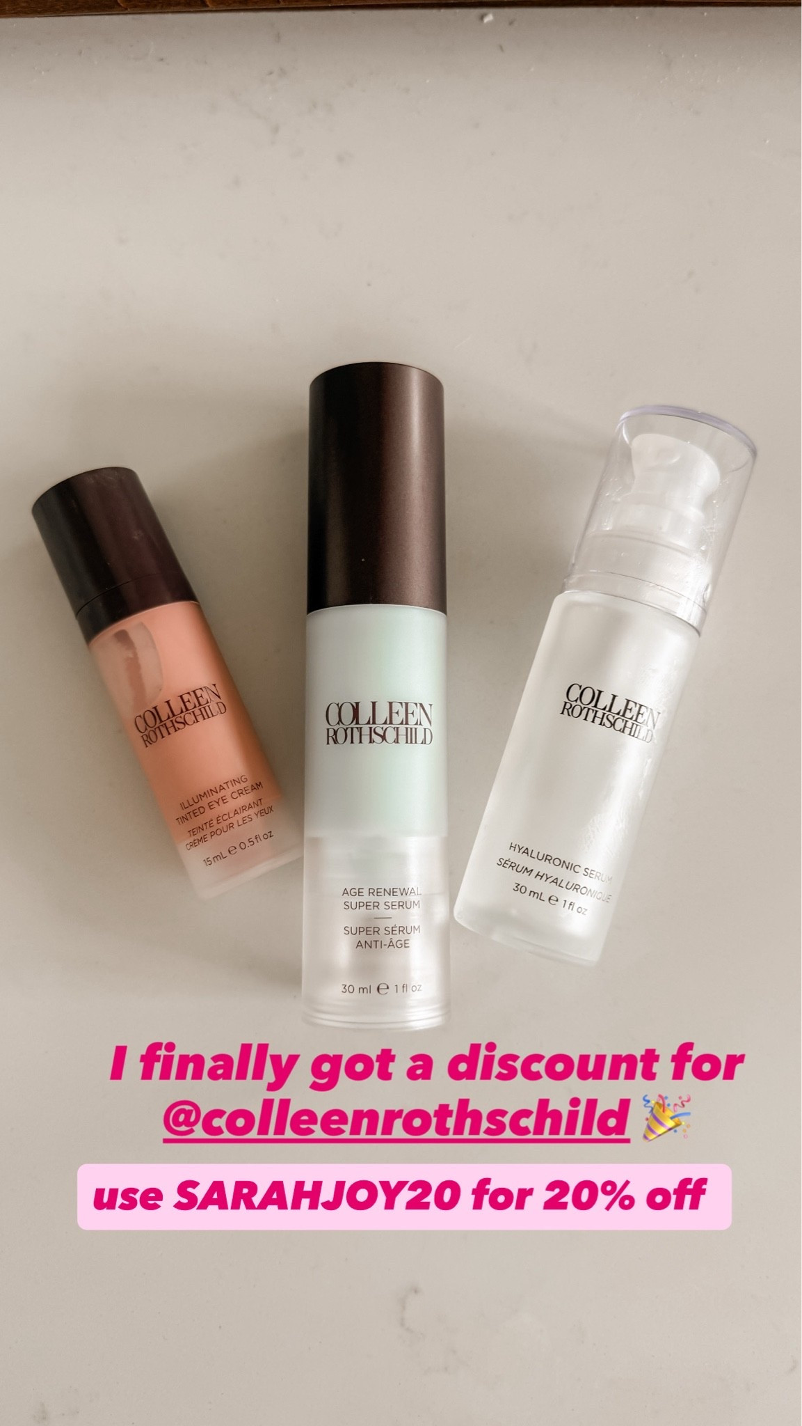 So excited to finally have a Colleen Rothschild code. Use SARAHJOY20 for 20% off!!