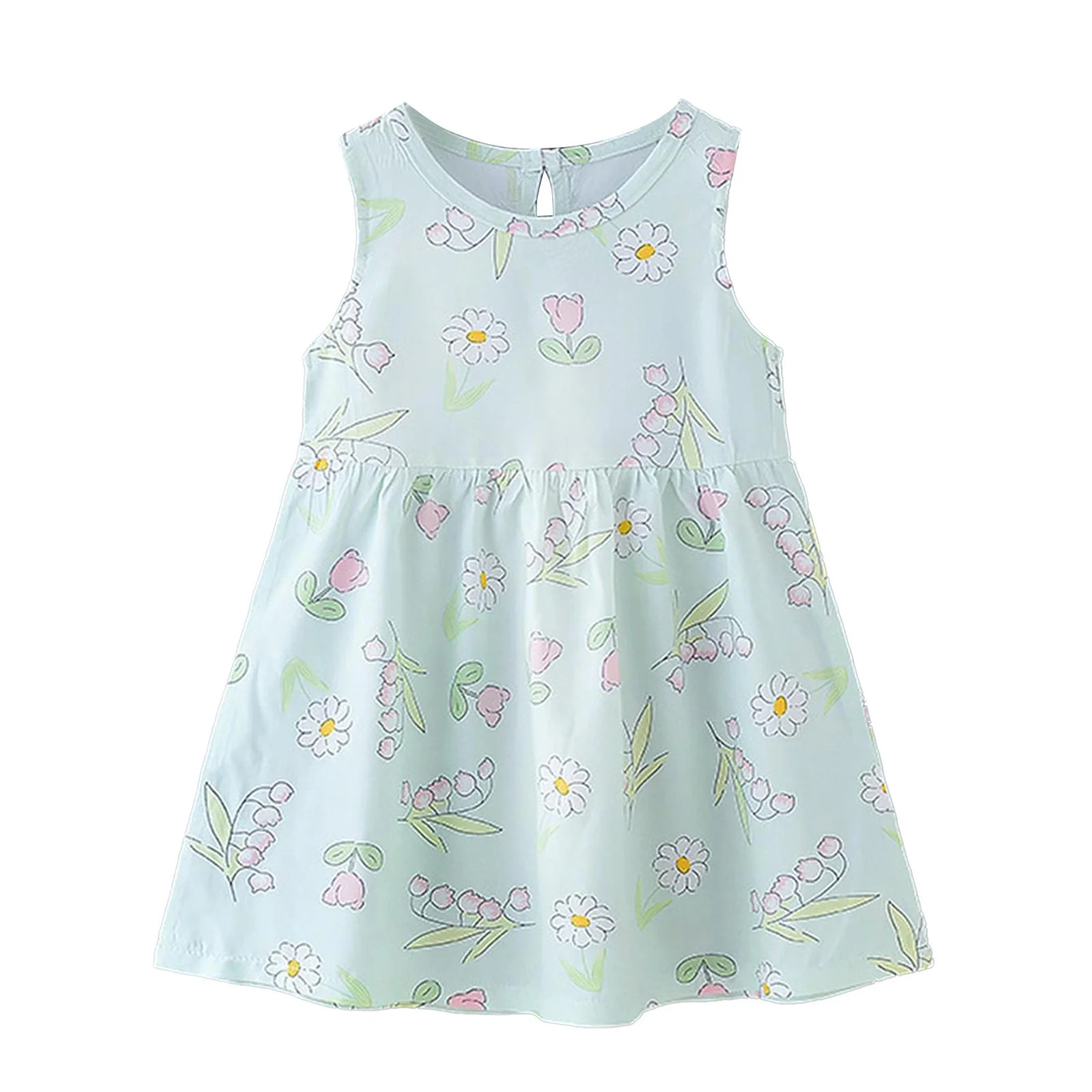 Fsqjgq Baby Girl Clothes Easter Outfits 20T Dresses for Toddler Girls Green Girls' Dress Summer F... | Walmart (US)