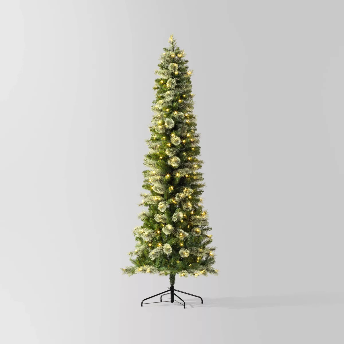 7.5' Pre-lit Slim Virginia Pine Artificial Christmas Tree with White LED Lights - Wondershop™ | Target