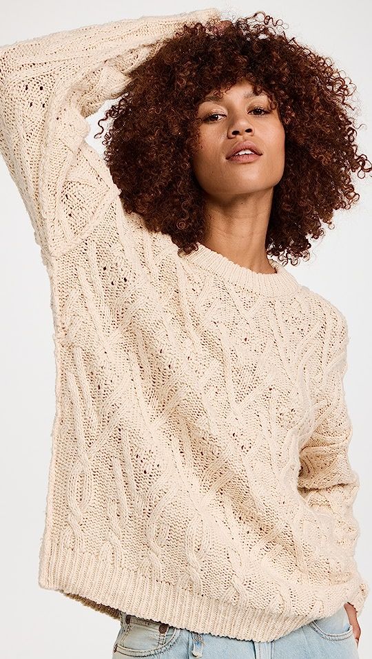 Free People Isla Cable Knit Sweater | SHOPBOP | Shopbop