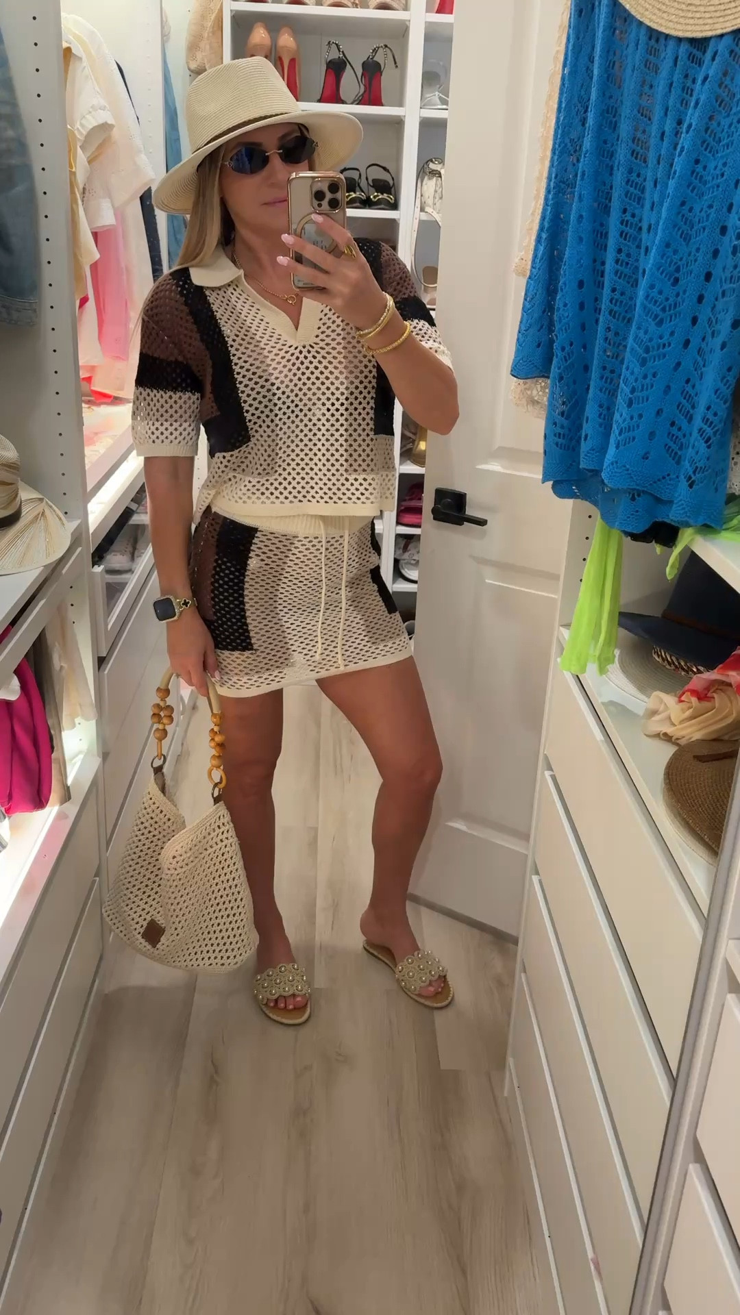 Boat day outfit. 2-piece beach coverup set perfect for pool day, for beach days, vacation outfit, resort wear. 

#LTKootd #LTKTravel #LTKSwim