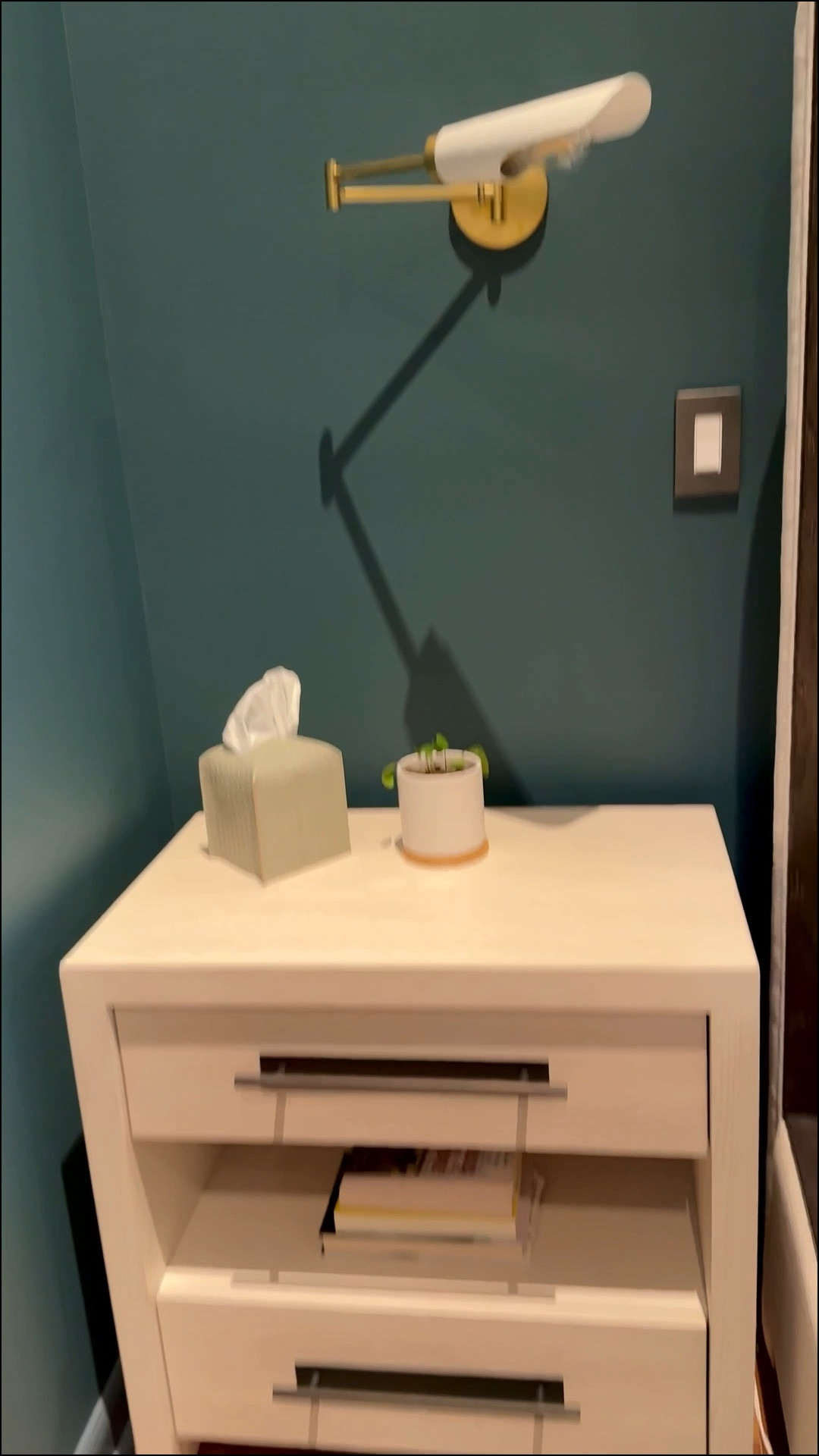 Showing off my bedroom today after a major remodel. We made our primary bedroom way smaller, and much more efficient. Love my new armed sconces, nightstands with plug, and wall color! #ltkcreator #lovewhereyoulive

#LTKHome #LTKStyleTip #LTKCon