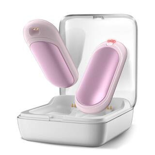 14000 mAh Portable Hand Warmers Rechargeable with AI Charging Case-2 Pack, Pink | The Home Depot