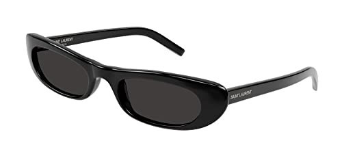 Saint Laurent Women's SL 557 Shade Sunglasses, Black-Black-Black, One Size | Amazon (US)