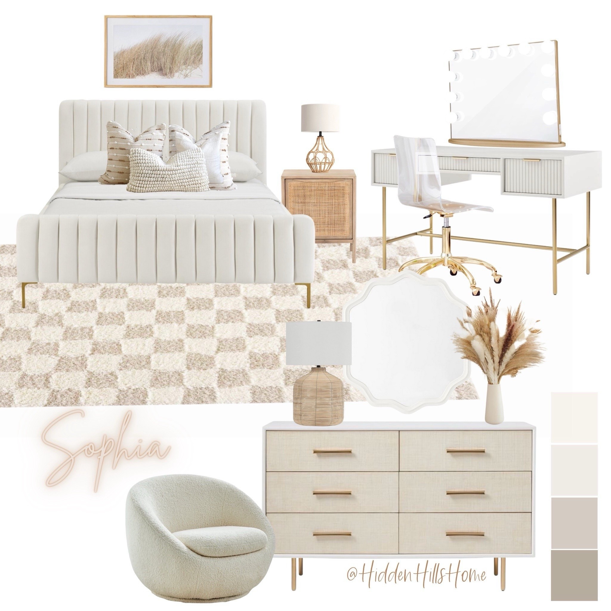 Teen girls bedroom mood board, modern-transitional bedroom mood board for teen girls, girls bedroom decor, neutral girls bedroom design #moodboard



#LTKGiftGuide #LTKHome #LTKKids