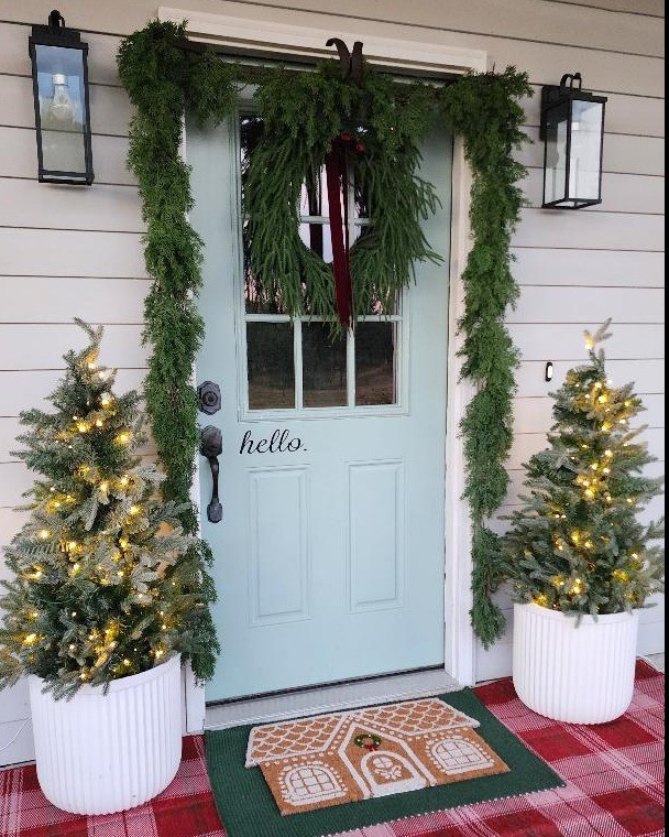 Christmas porch 

#LTKHoliday #LTKSeasonal #LTKHome