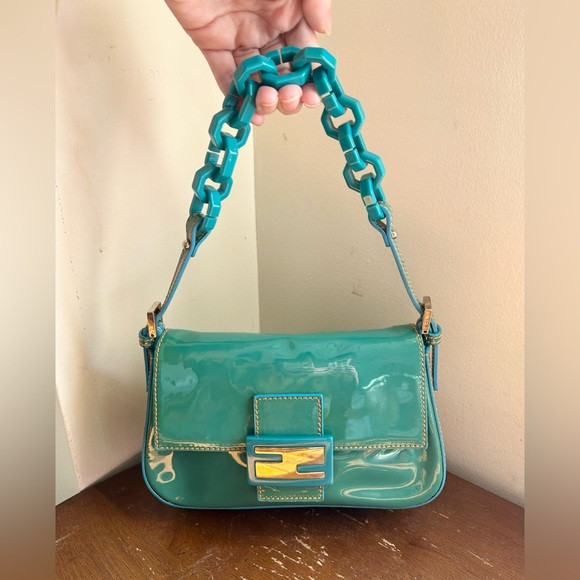 Fendi Mini Patent Leather Mama Forever Baguette | Poshmark