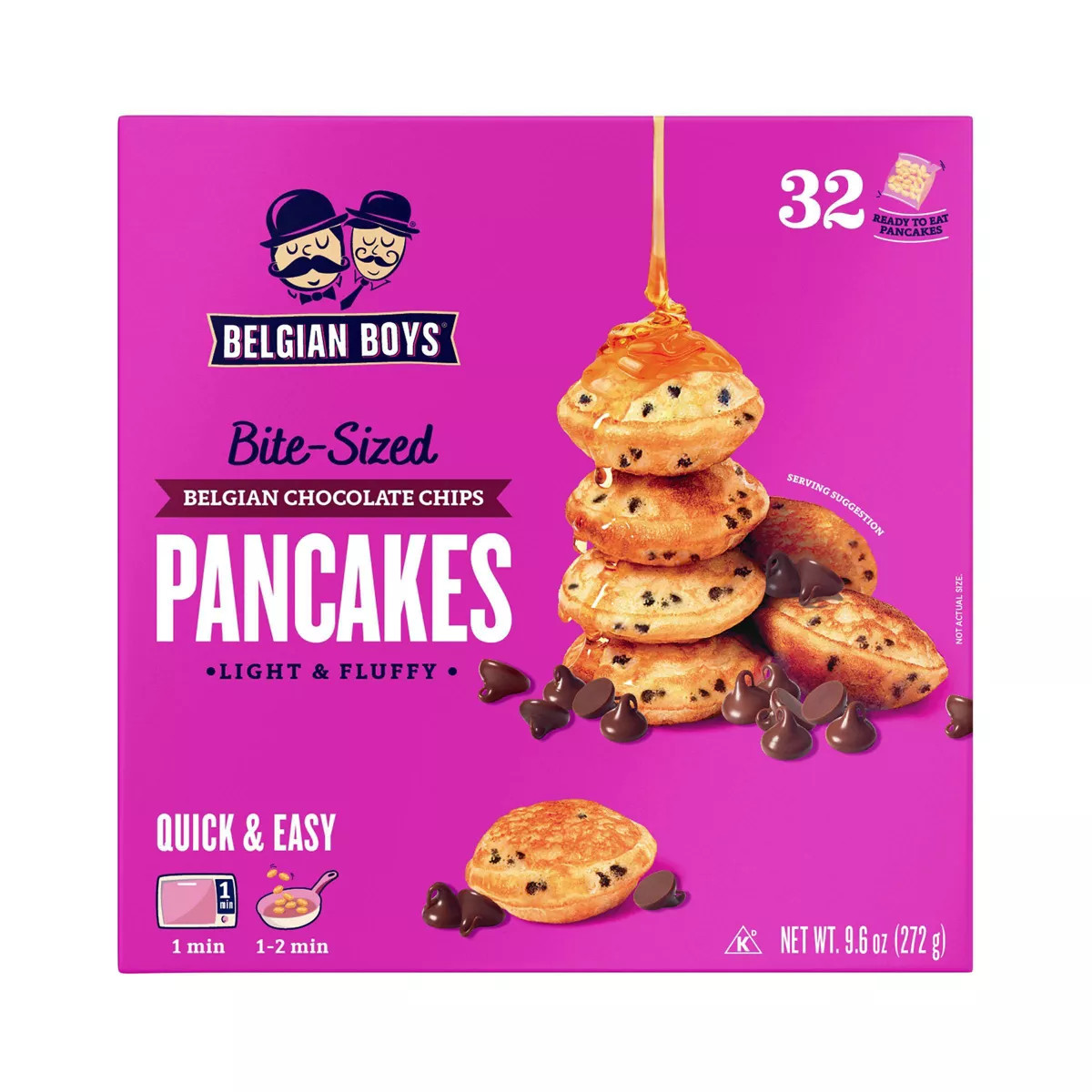 Belgian Boys Bite-sized Chocolate Chip Pancakes - 9.6oz | Target