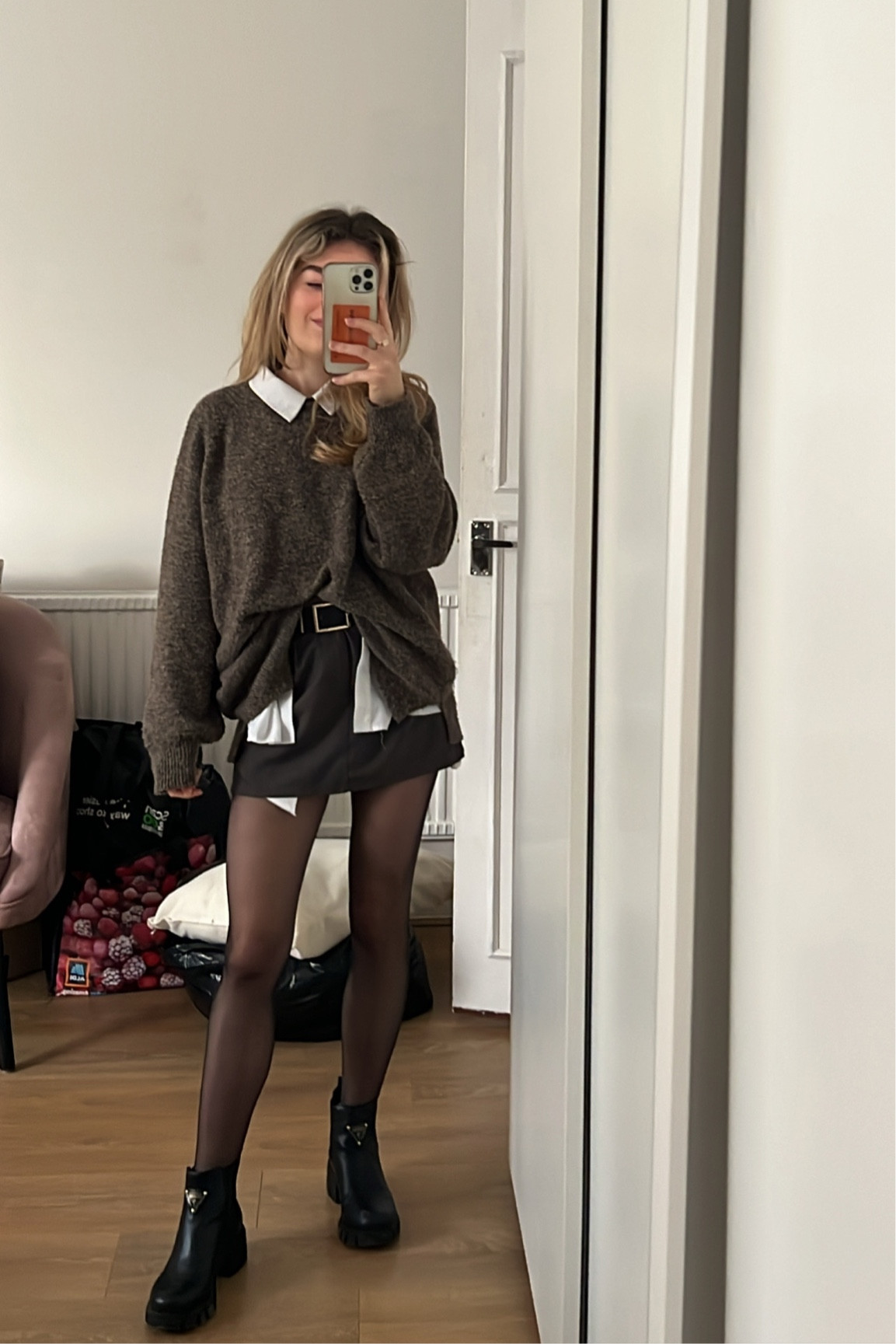 Layering + tailored skirt ootd

#LTKunder50 #LTKunder100 #LTKstyletip