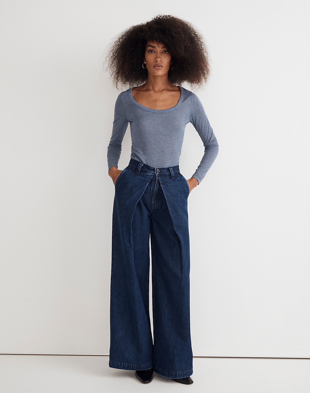 Extrawide-Leg Trouser Jeans in Poyner Wash | Madewell