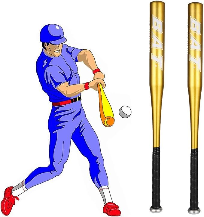 HagieNu 2 Packs 25 Inch Baseball Bat Aluminum Alloy Self-Defense Softball Bat Youth Baseball for ... | Amazon (US)