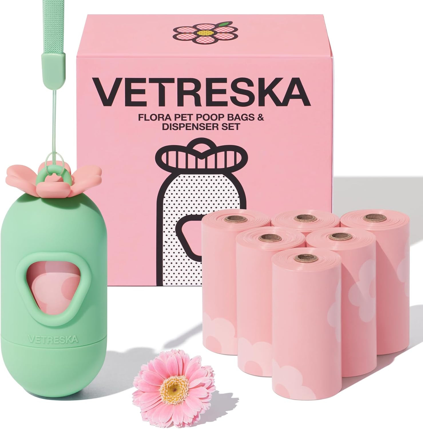 VETRESKA Dog Poop Bags with Dispenser, Lavender Scented, Guaranteed Leak Proof and Extra Thick Pe... | Amazon (US)