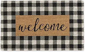 DII Natural Coir Doormat, Checkers Mat, Checkers Welcome, 18X30" | Amazon (US)